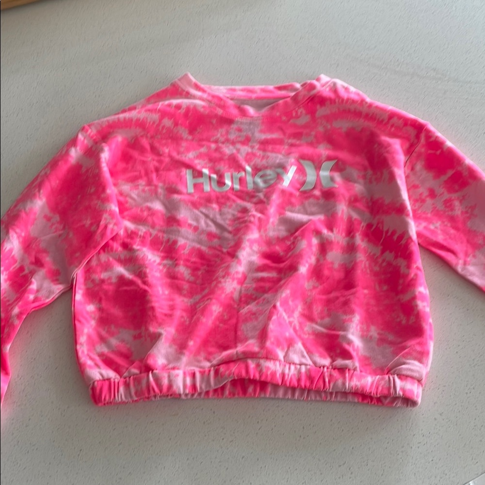 Hurley Pink Fleece Sweatshirt Pullover